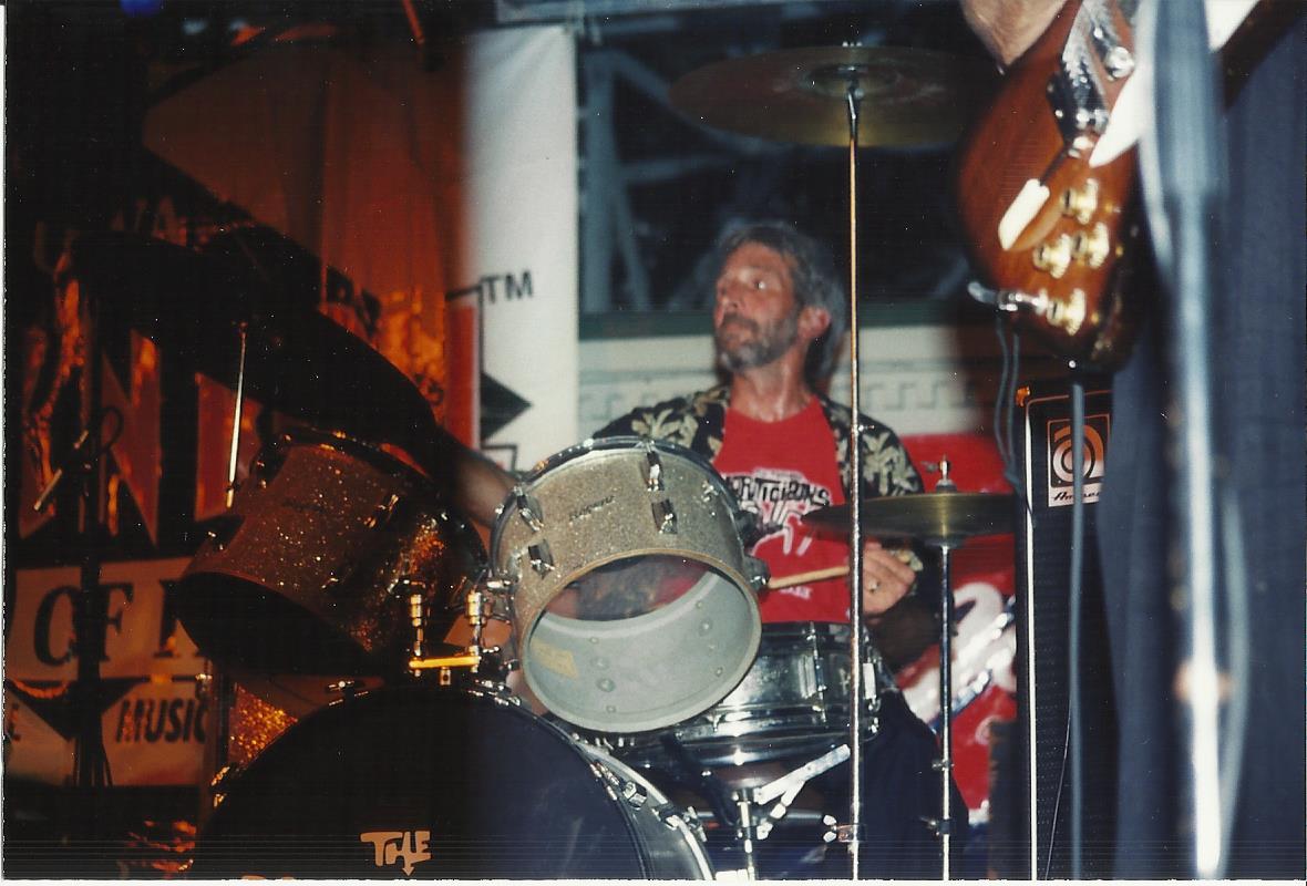 Larry on the drums